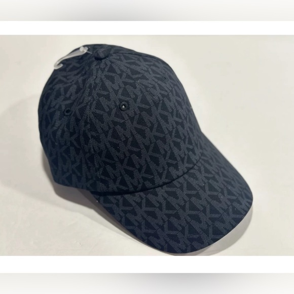 Michael Kors Women All Over Logo / Black  Cotton Cap - One Size - Picture 5 of 9